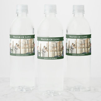 Venetiaanse Canal Wedding Waterfles Etiket