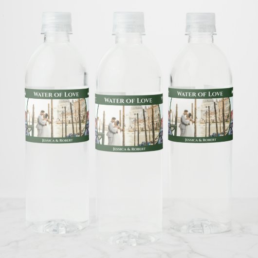 Venetiaanse Canal Wedding Waterfles Etiket (Flessen)