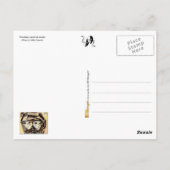 Venetiaanse carnavalmaskers briefkaart (Achterkant)