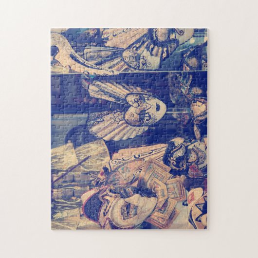 Venetiaanse carnavalmaskers Legpuzzel (Verticaal)