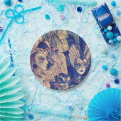  Venetiaanse carnavalmaskers Papieren Bordje (Feest)