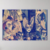  Venetiaanse carnavalmaskers Poster (Voorkant)