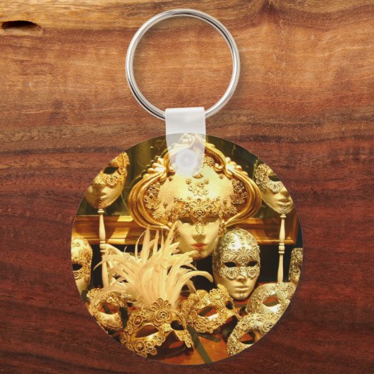Venetiaanse carnavalmaskers sleutelhanger (Voorkant)
