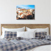 Venetiaanse Daken en Terrassen Canvas Afdruk (Insitu (Slaapkamer))