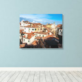 Venetiaanse Daken en Terrassen Canvas Afdruk (Insitu (Houten vloer))