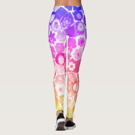 VENETIAANSE FLORA GLAS CAPRI LEGGINGS (Achterkant)