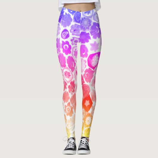 VENETIAANSE FLORA GLAS CAPRI LEGGINGS (Voorkant)
