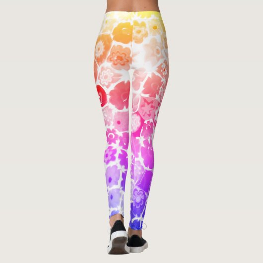 VENETIAANSE FLORA GLAS CAPRI LEGGINGS (Achterkant)