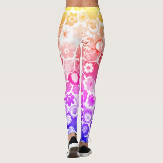 VENETIAANSE FLORA GLAS CAPRI LEGGINGS (Achterkant)