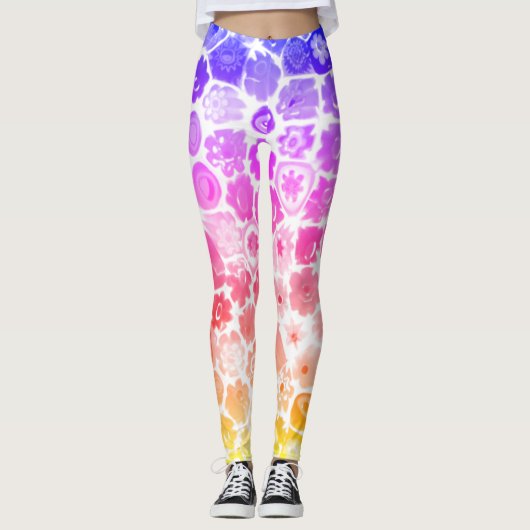 VENETIAANSE FLORA GLAS CAPRI LEGGINGS (Voorkant)