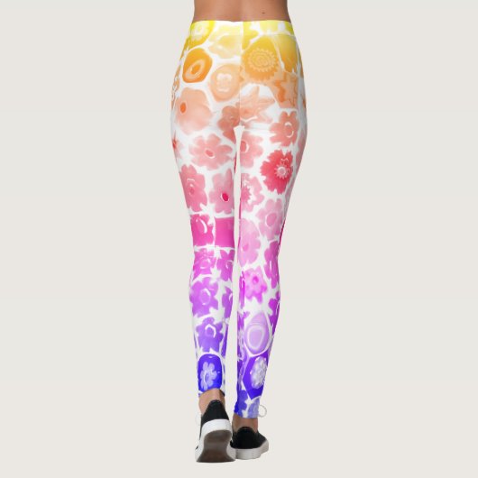 VENETIAANSE FLORA GLAS CAPRI LEGGINGS (Achterkant)