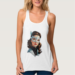 Venetiaanse gemaskerde dame tanktop