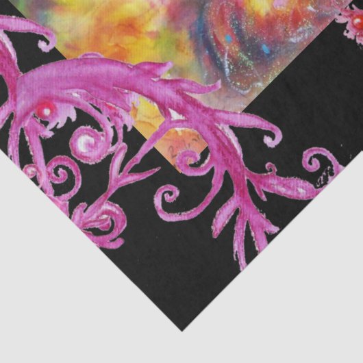 VENETIAANSE GEMASKERDE GEZICHTEN, HARLEKIJN EN COL TISSUEPAPIER (Detail)