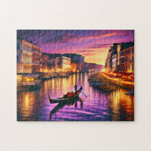 Venetiaanse Gondel Grote Kanaal Romantisch Italië Legpuzzel