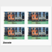 Venetiaanse gondelier rechthoekige sticker (Vel)