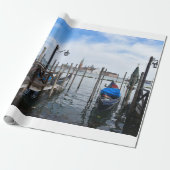 Venetiaanse gondels cadeaupapier (Uitgerold)