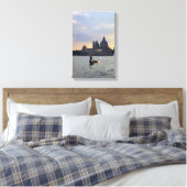 Venetiaanse gondola bij zonsondergang canvas afdruk (Insitu (Slaapkamer))