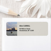 Venetiaanse gondola bij zonsondergang - Italië Etiket (Insitu)