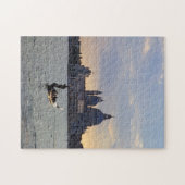 Venetiaanse gondola bij zonsondergang - Italië Legpuzzel (Horizontaal)
