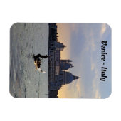 Venetiaanse gondola bij zonsondergang magneet (Horizontaal)