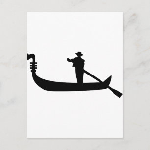 venetiaanse gondola briefkaart