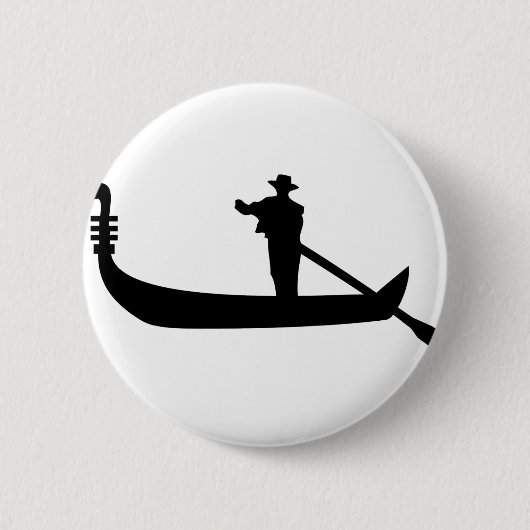 venetiaanse gondola ronde button 5,7 cm (Voorkant)