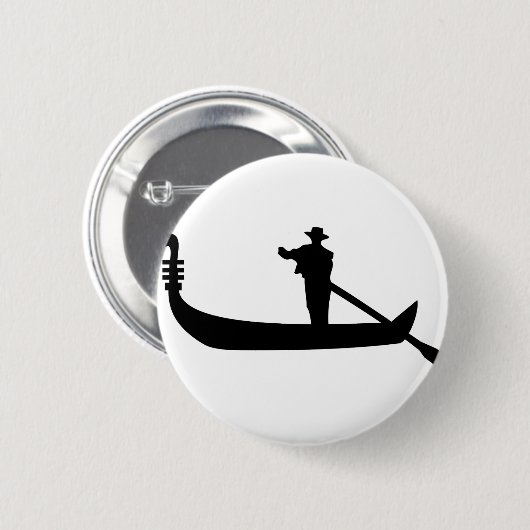 venetiaanse gondola ronde button 5,7 cm (Voorkant /achterkant)