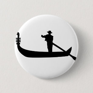 venetiaanse gondola ronde button 5,7 cm