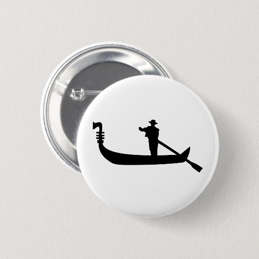 venetiaanse gondola ronde button 5,7 cm (Voorkant /achterkant)