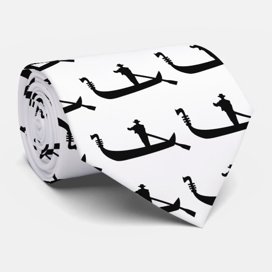 venetiaanse gondola stropdas (Opgerold)