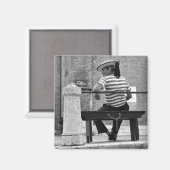 Venetiaanse Gondolier Magnet (Voorkant / Achterkant)