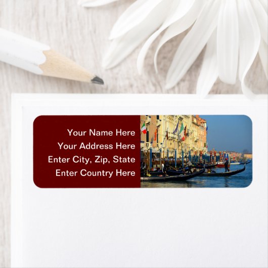 Venetiaanse gondoliers etiket (Insitu)