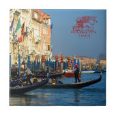 Venetiaanse gondoliers tegeltje (Voorkant)