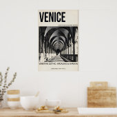 Venetiaanse gotische poster Venetiaanse arcade-arc (Keuken)