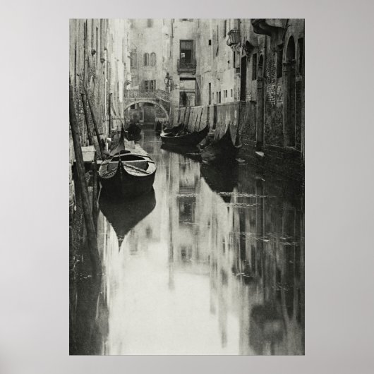 Venetiaanse grachtengordel:  Stieglitz-kunst Poster (Voorkant)