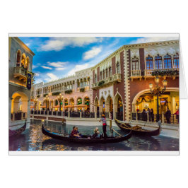 Venetiaanse Las Vegas Gondel Kanaal Architectuur