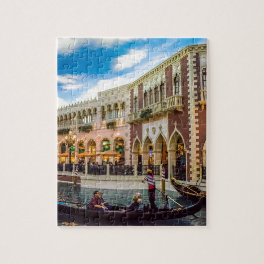Venetiaanse Las Vegas Gondel Kanaal Architectuur Legpuzzel (Verticaal)