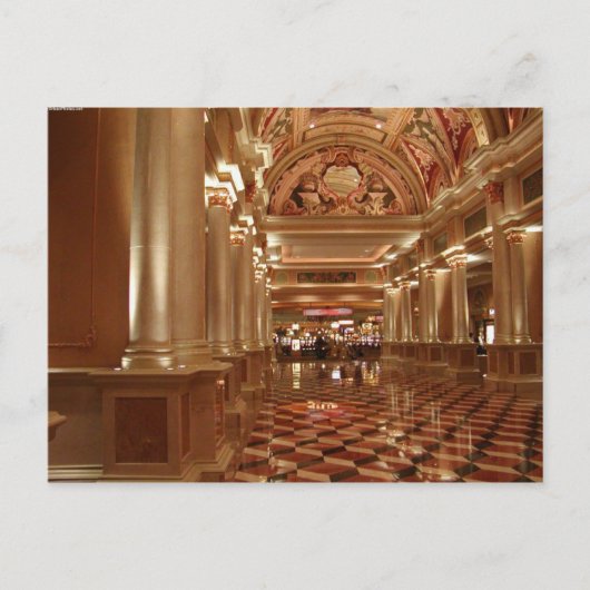 Venetiaanse Las Vegas Lobby Briefkaarten (Voorkant)