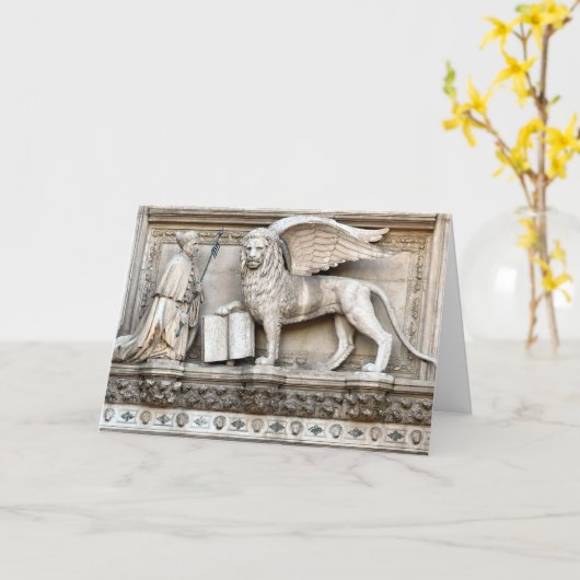 Venetiaanse Leeuw Kaart (Gele Bloem)