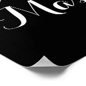 VENETIAANSE MARDI GRAS MASKERS MASKERBAL MONOGRAM POSTER (Hoek)