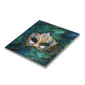 Venetiaanse Masker Keramische Tegel Tegeltje (Zijkant)