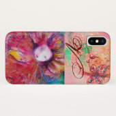 VENETIAANSE MASKERADE, MASKER IN ROOD MONOGRAM roz Case-Mate iPhone Case (Achterkant (horizontaal))