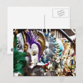 Venetiaanse maskers 1 briefkaart (Voorkant / Achterkant)