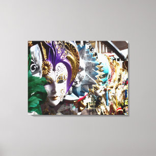 Venetiaanse maskers 1 Canvas Afdrukken