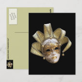 Venetiaanse maskers briefkaart (Voorkant / Achterkant)