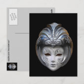 Venetiaanse maskers briefkaart (Voorkant / Achterkant)