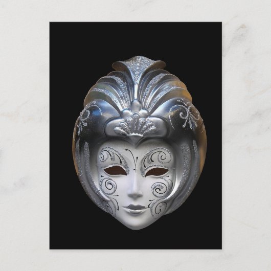 Venetiaanse maskers briefkaart (Voorkant)