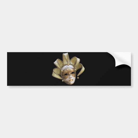 Venetiaanse maskers bumpersticker (Voorkant)