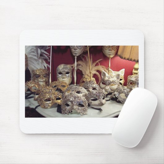 Venetiaanse maskers muismat (Met muis)