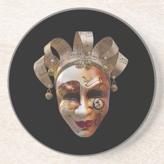 Venetiaanse maskers Onderzetter (Voorkant)